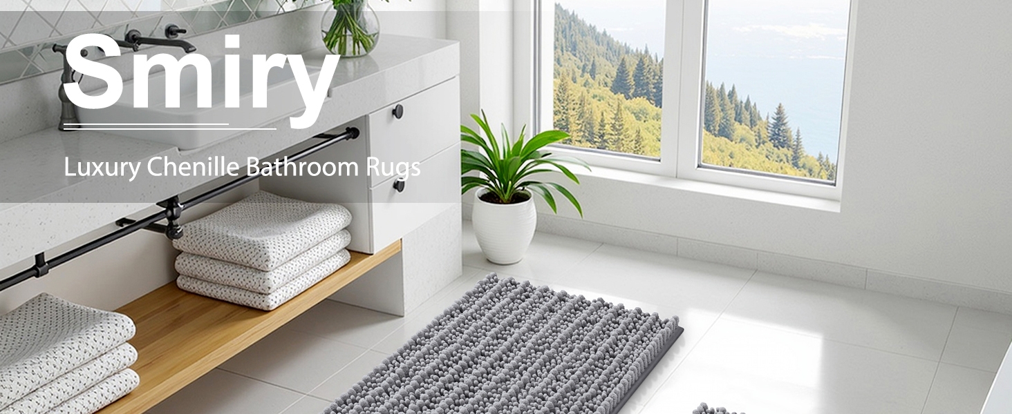 Smiry bathroom rugs