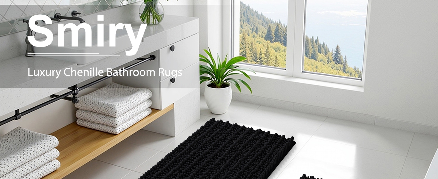 Smiry bathroom rugs