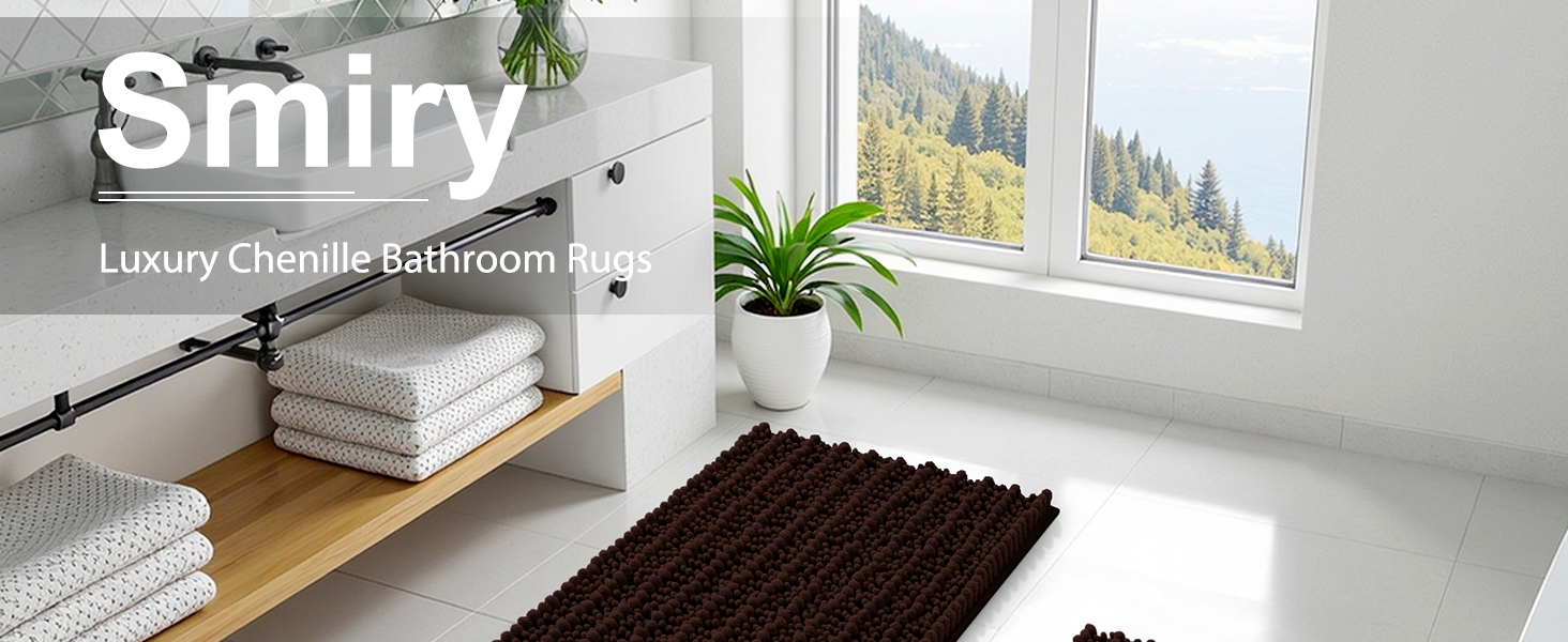 Smiry bathroom rugs