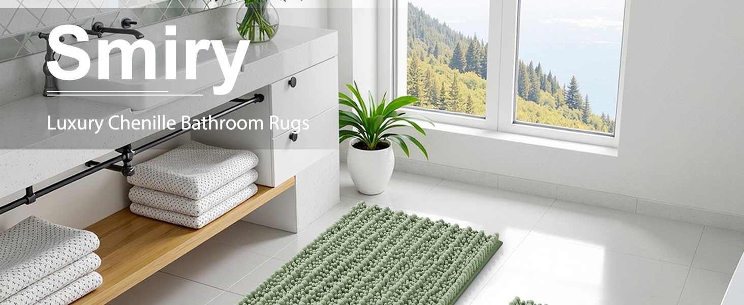 Smiry bathroom rugs