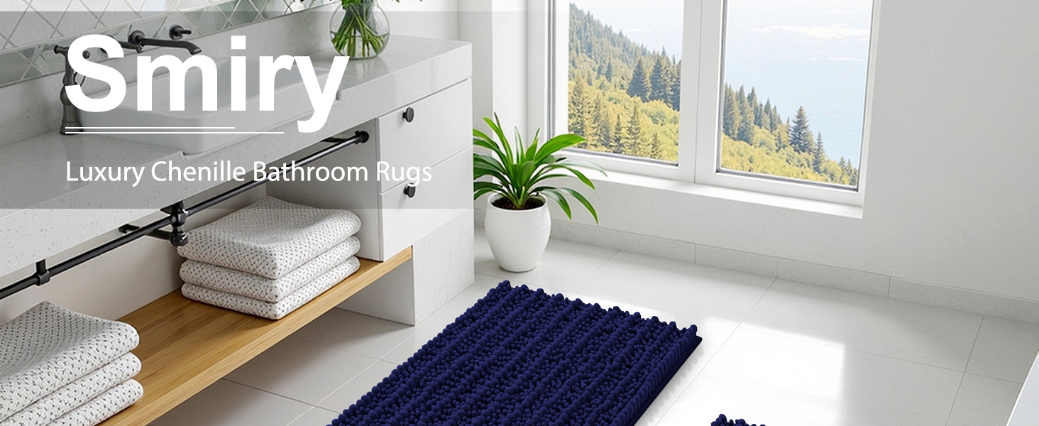 Smiry bathroom rugs